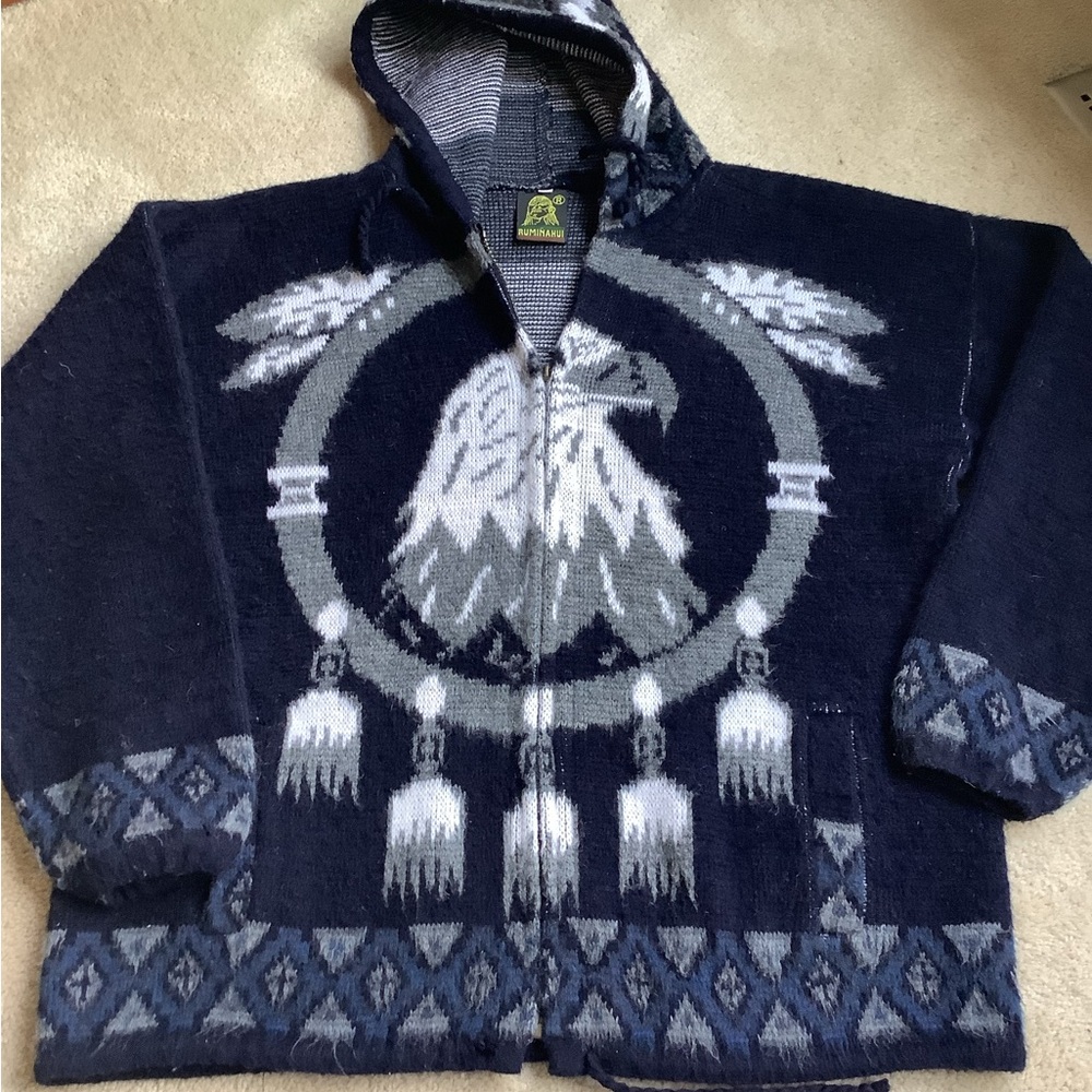 Wool Hoodie sweater.  M.